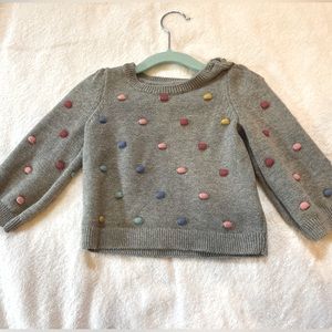 Baby Gap Sweater with Pom poms